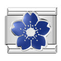 Charm Fleur Bleue à Cinq Pétales Argentée — photo du produit