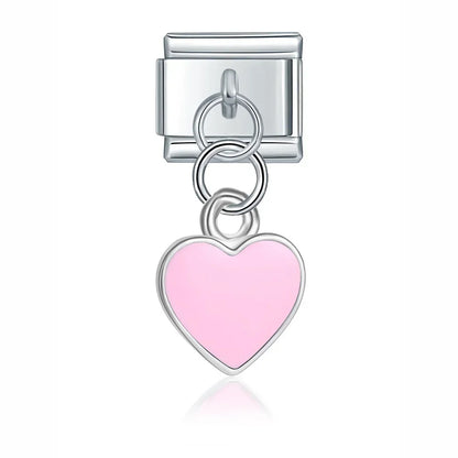 Glaze Sun Heart Charm Collection — 9mm Italian Bracelet