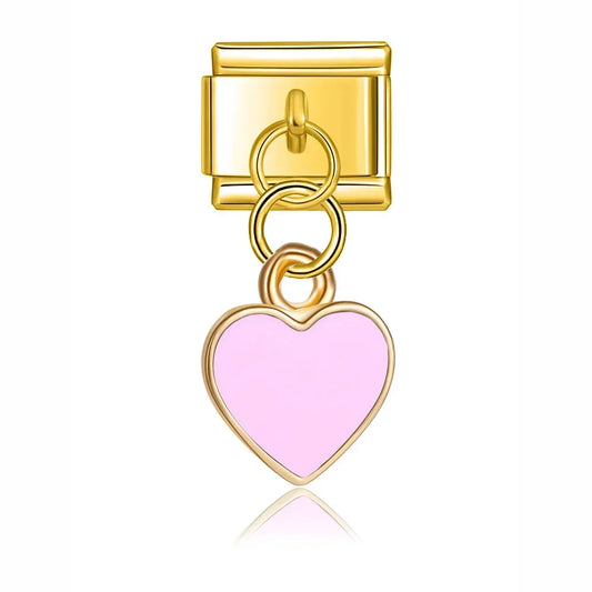 Charm Soleil et Cœur Émaillés - B