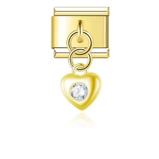 Charm Lune, Cadenas et Planète Dorés - DJ1560 NO 7