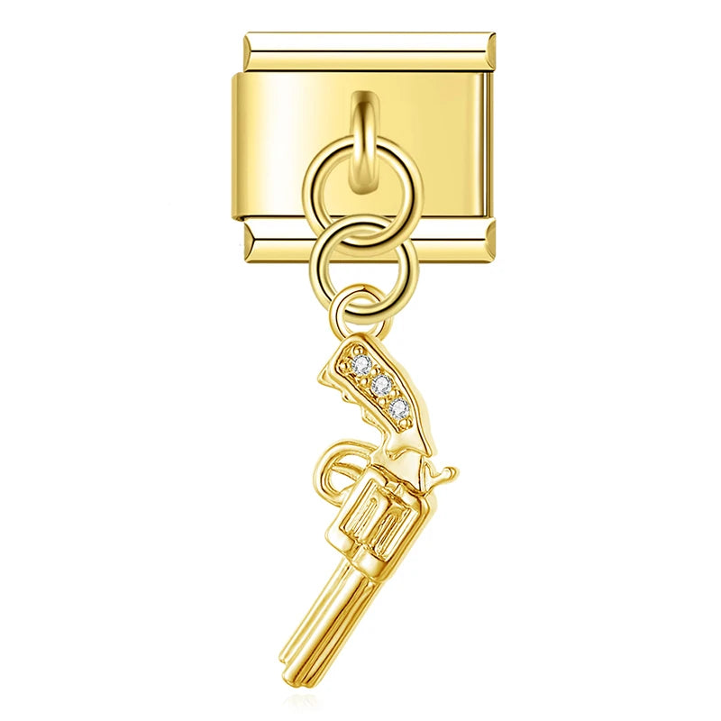 Sweet Moon Charm Collection — 9mm Italian Bracelet