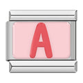 Ensemble de charms Alphabet Rouge et Rose — photo du produit