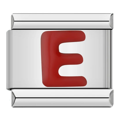 Red Letter Charm Collection — 9mm Italian Bracelet