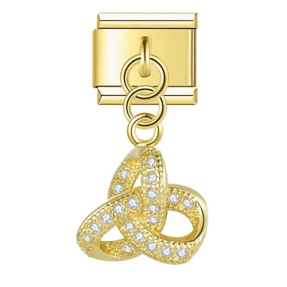 Crown & Moon Charm Collection — 9mm Italian Bracelet