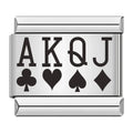 Charm As Roi Dame Valet de Poker — photo du produit