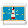 Charm Iconique Phare Rouge et Bleu — photo du produit
