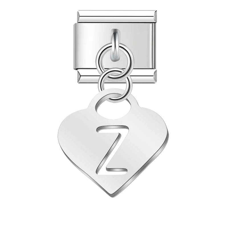 Pastel Letter Charm Collection — 9mm Italian Bracelet