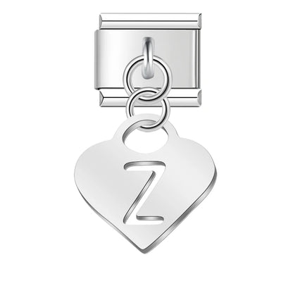 Pastel Letter Charm Collection — 9mm Italian Bracelet
