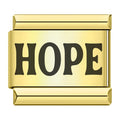 Charm Mot Hope Noir sur Doré — photo du produit
