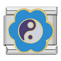 Charm Fleur Bleue Yin Yang — photo du produit