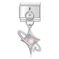 Charm pendentif Étoile Filante Rose Argenté — photo du produit