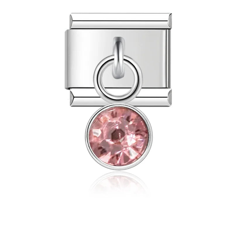 Birthstone Month Charm Collection — 9mm Italian Bracelet