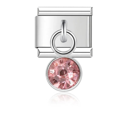 Birthstone Month Charm Collection — 9mm Italian Bracelet