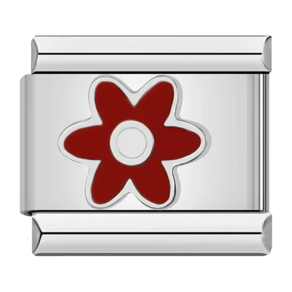 Romantic Flower Gift Charm Collection — 9mm Italian Bracelet