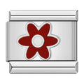 Charm Petite Fleur Rouge et Blanche — photo du produit