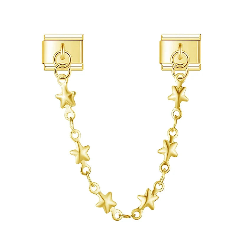 Chaîne Cœur et Papillon — Bracelet Italien 9mm - DJ1565 NO 5