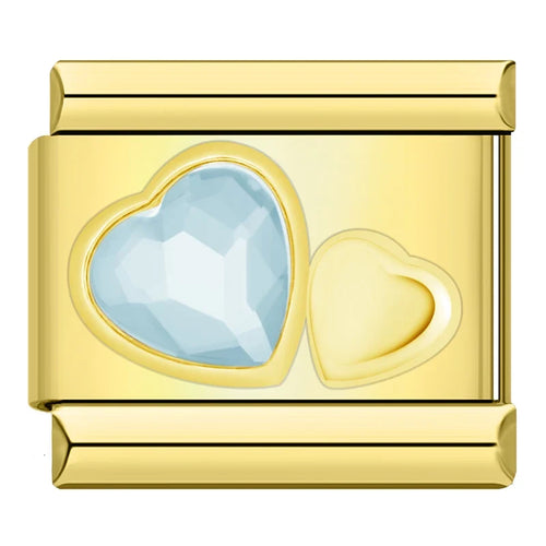 Charm Cœur CZ Arc-en-Ciel - DJ1467 NO 6