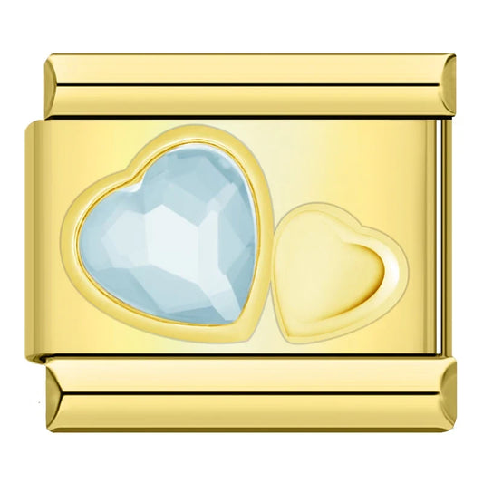 Charm Cœur CZ Arc-en-Ciel - DJ1467 NO 6