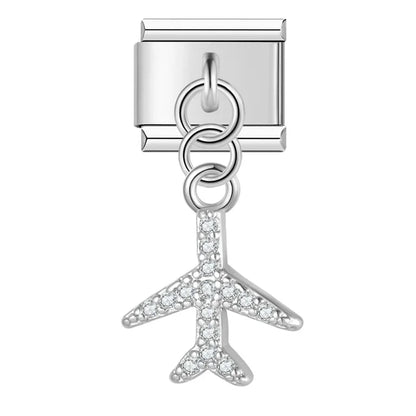 Whimsical CZ Charm Collection — 9mm Italian Bracelet