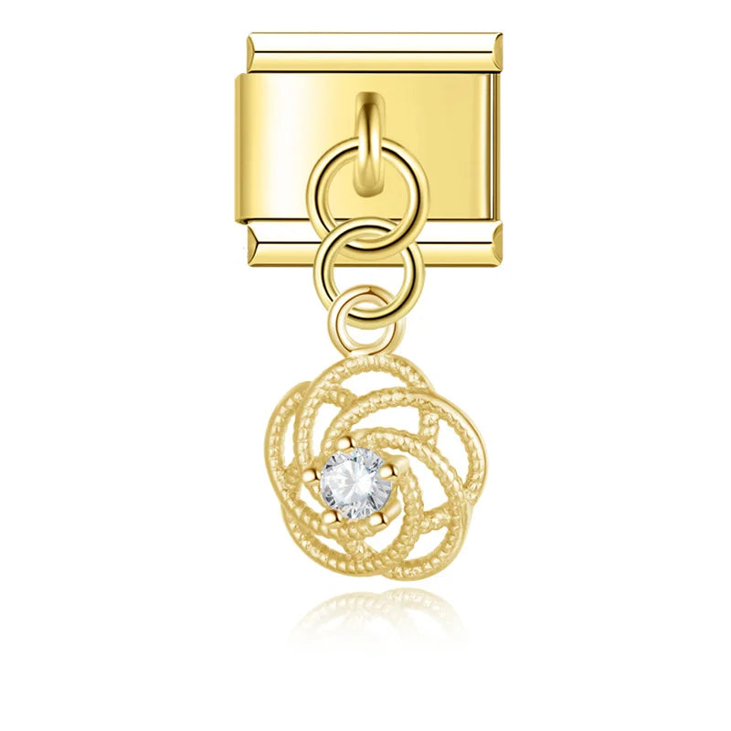 Charm Chien et Fleur - DJ1381 NO 4