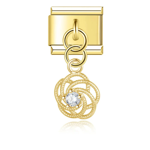 Charm Chien et Fleur - DJ1381 NO 4