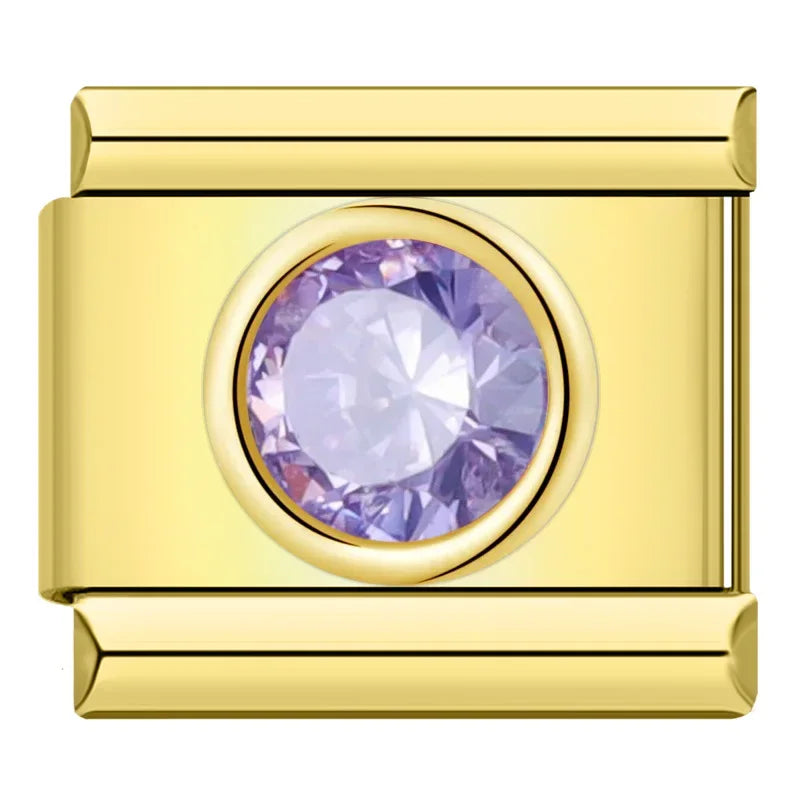 Charm CZ Rond Arc-en-Ciel - DJ1444 NO 5