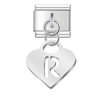 Pastel Letter Charm Collection — 9mm Italian Bracelet