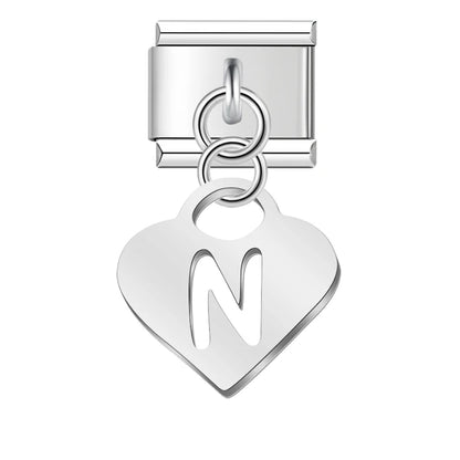 Pastel Letter Charm Collection — 9mm Italian Bracelet