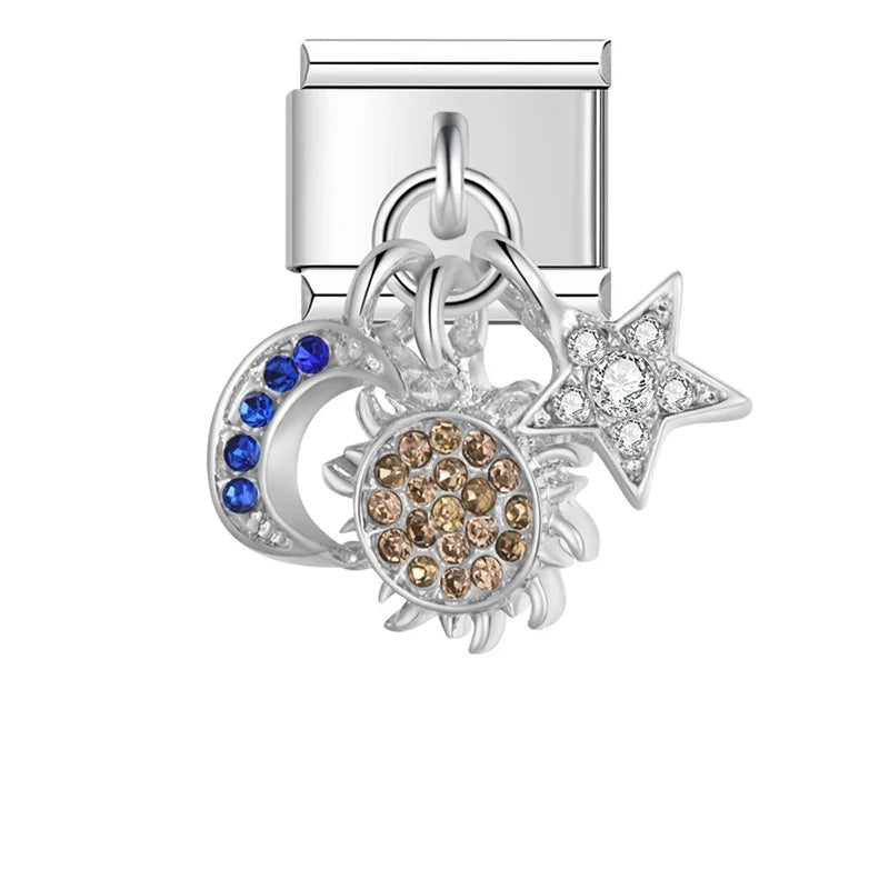 Charm Lune, Fleur et Papillon - DJ1412 NO 3