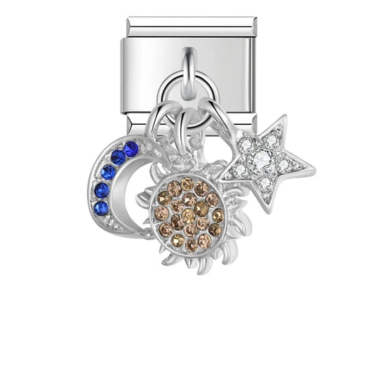 Charm Lune, Fleur et Papillon - DJ1412 NO 3