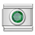 Charm Cristal Vert Argenté — photo du produit