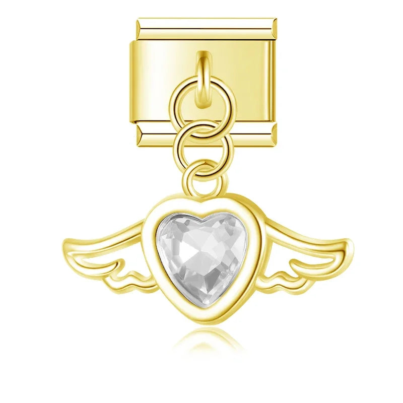 Angel Wings Charm Collection — 9mm Italian Bracelet