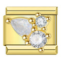 Charm Trois Cristaux Dorés — photo du produit