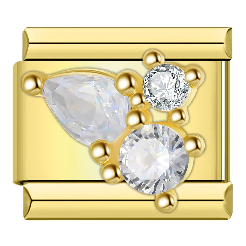 Charm Couronne CZ Arc-en-Ciel - DJ2006 NO 6