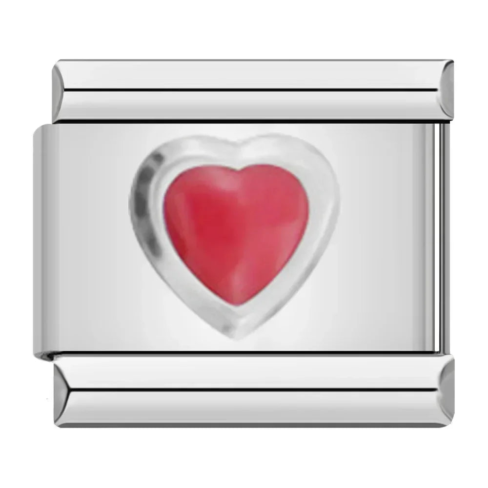 Charm Maillon Cœur Amour - D1
