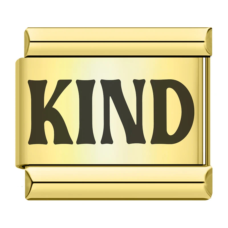 Positive Words Charm Collection — 9mm Italian Bracelet