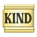 Charm Mot Kind Noir sur Doré — photo du produit