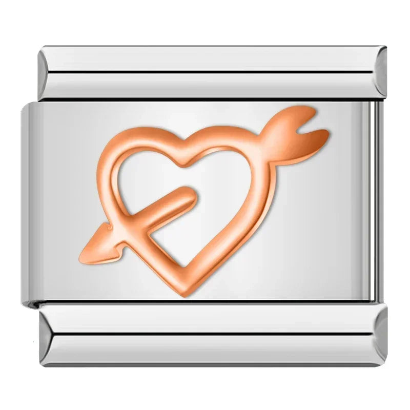 Charm Maillon Cœur Amour - DJ347-B
