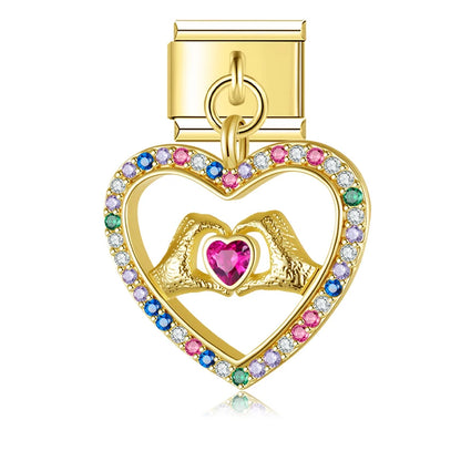 Mother's Day Gold Charm Collection — 9mm Italian Bracelet