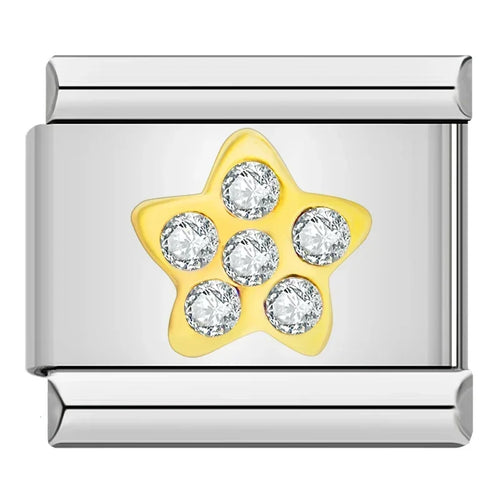 Charm Couronne CZ Arc-en-Ciel - DJ013 D