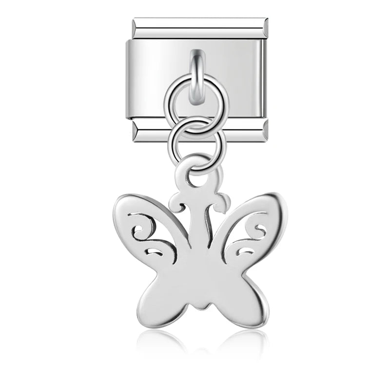Butterfly Love Charm Collection — 9mm Italian Bracelet