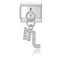 Charm pendentif Zodiaque Scorpion Argenté et Cristaux — photo du produit