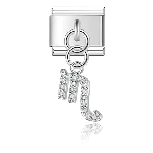 Charm Zodiaque CZ Pendant - DJ1871 Silver 2