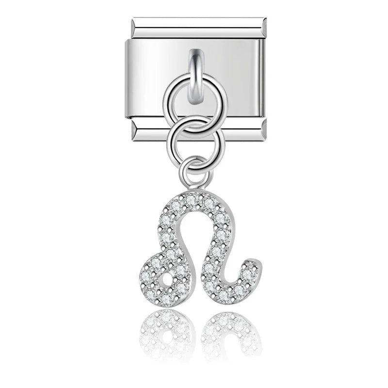Charm Zodiaque CZ Pendant - DJ1871 Silver 6