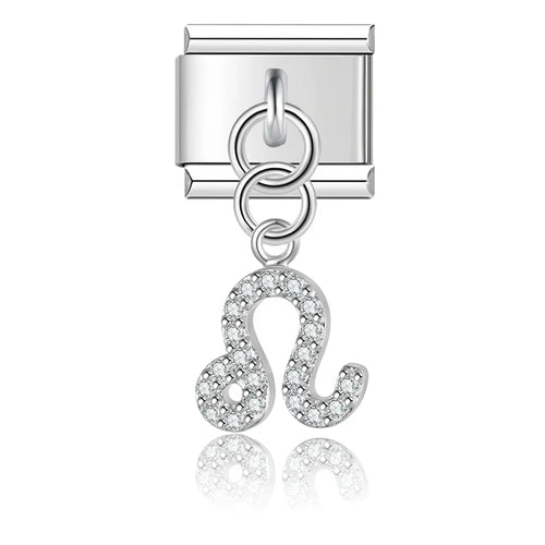 Charm Zodiaque CZ Pendant - DJ1871 Silver 6
