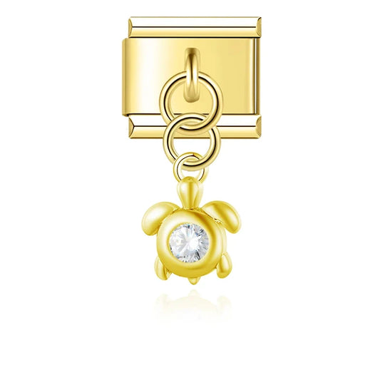 Charm Lune, Cadenas et Planète Dorés - DJ1560 NO 5