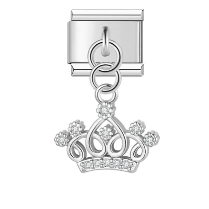 Whimsical CZ Charm Collection — 9mm Italian Bracelet