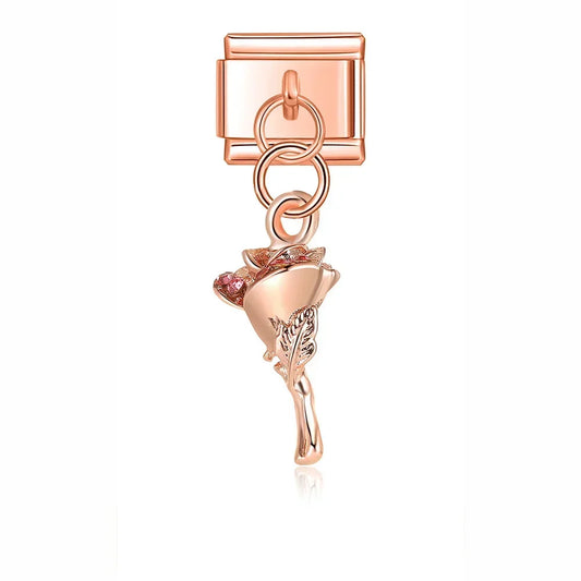 Charm Rose et Enveloppe - DJ375 F