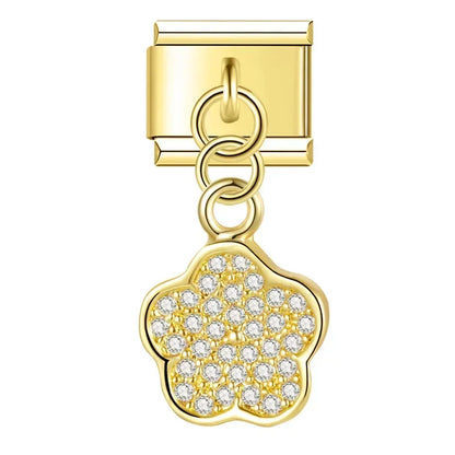 Crown & Moon Charm Collection — 9mm Italian Bracelet