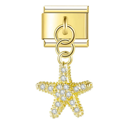 Celestial CZ Charm Collection — 9mm Italian Bracelet